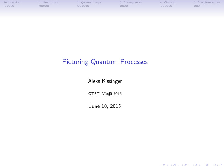 picturing quantum processes