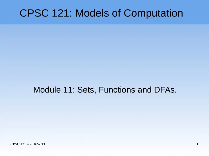cpsc 121 models of computation