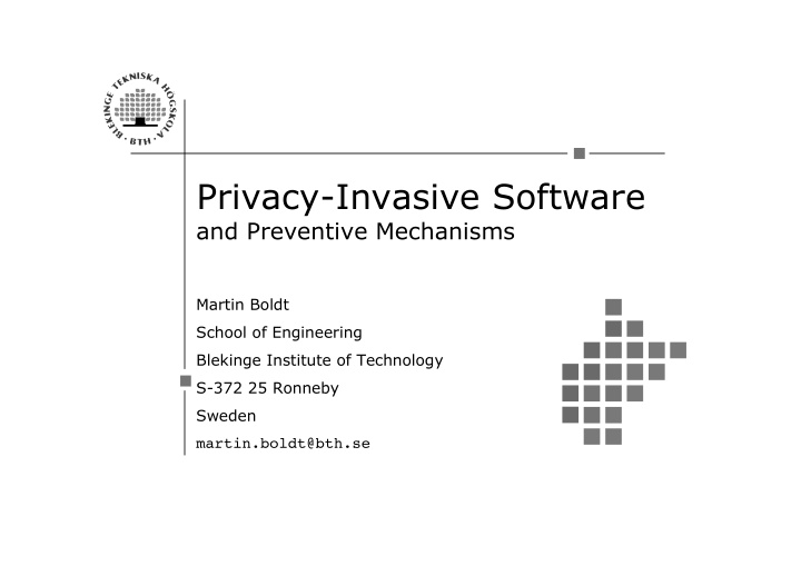 privacy invasive software