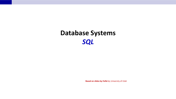 database systems sql