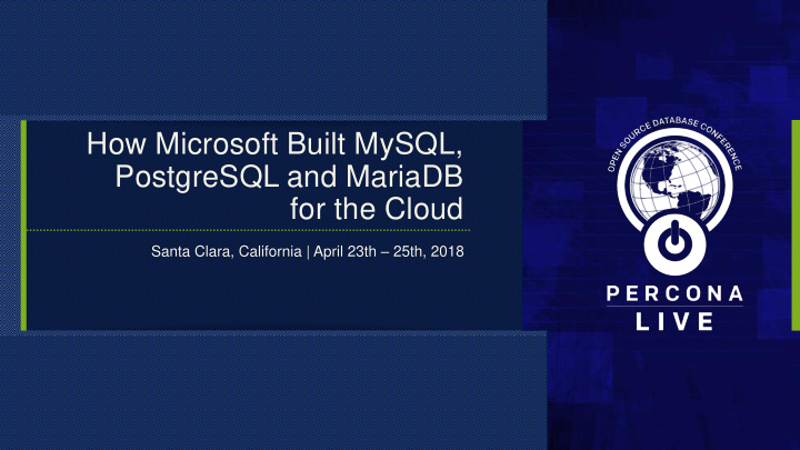 how microsoft built mysql postgresql and mariadb for the