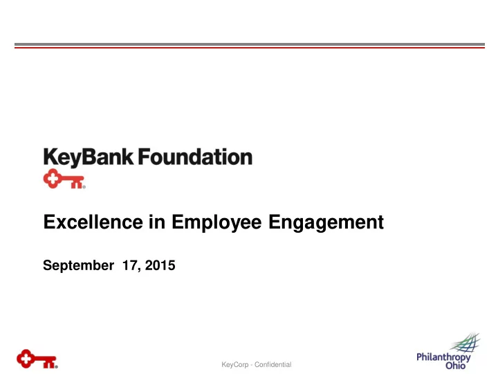 september 17 2015 keycorp confidential keybank foundation