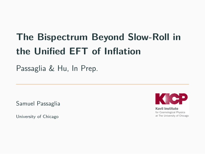 the bispectrum beyond slow roll in the unifjed eft of