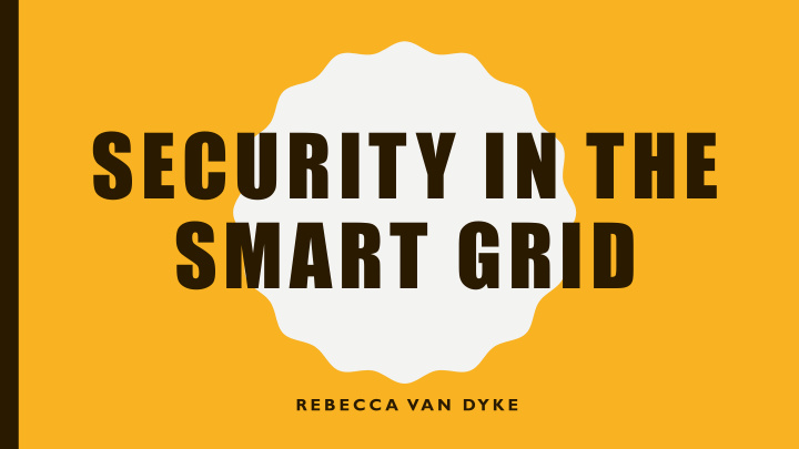 security in the smart grid
