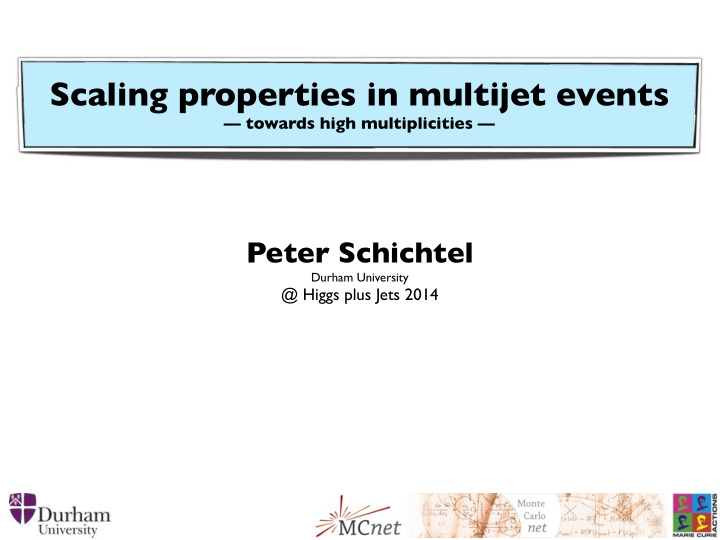 scaling properties in multijet events