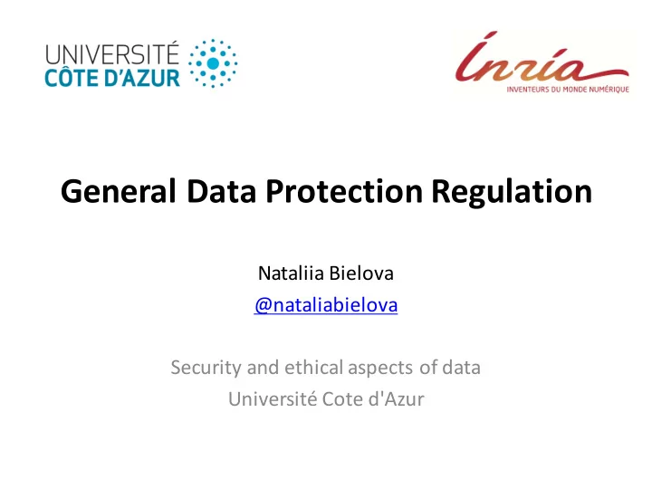 general data protection regulation