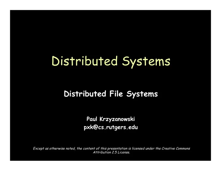 distributed systems