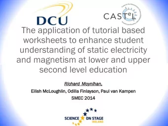 understanding of static electricity  and magnetism at lower and upper  second level education