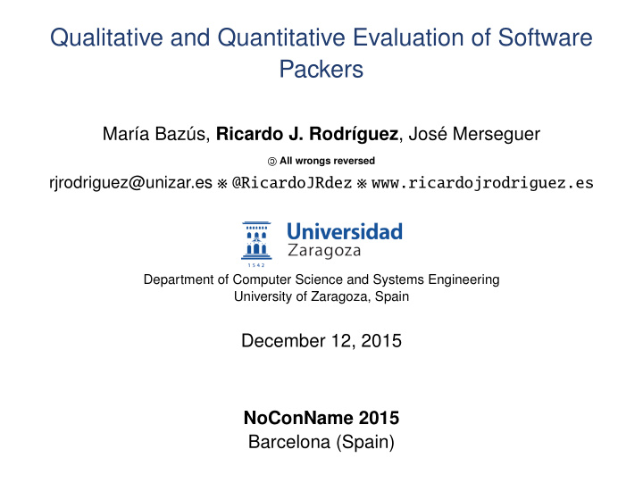 qualitative and quantitative evaluation of software