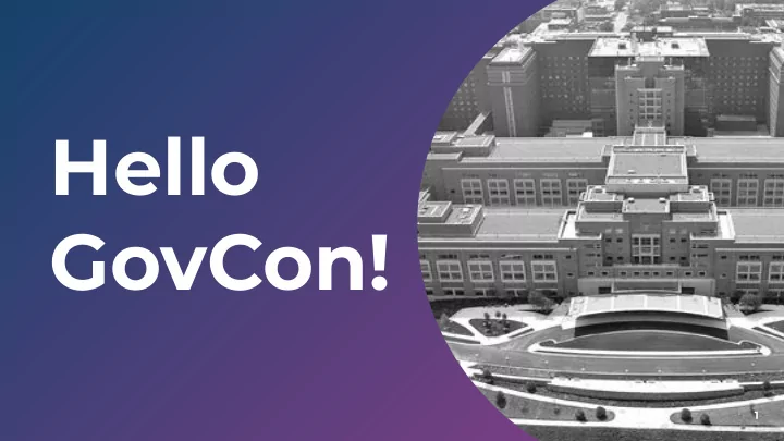 hello govcon