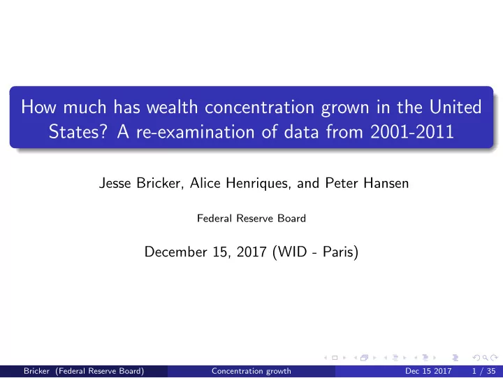 how much has wealth concentration grown in the united