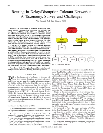 D  UE to the characteristic of challenged environment suf-  algorithms designed for MANETs from