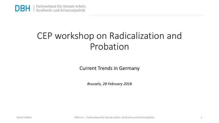 cep workshop on radicalization and