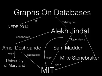 MIT  And they are growing bigger  X  X  -&gt;  DATA  DATABASE  DATABASE  Relational  -&gt;  DATA