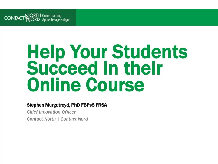 he help y your s students ts succ ucceed i in their
