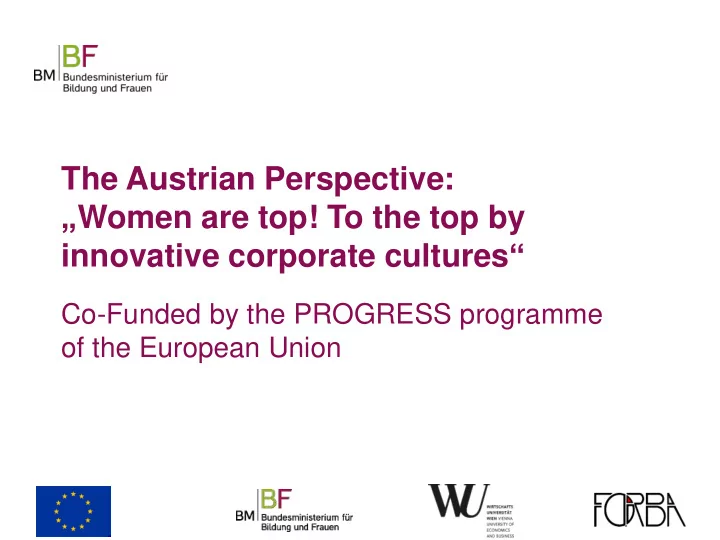 the austrian perspective