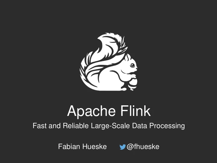 apache flink