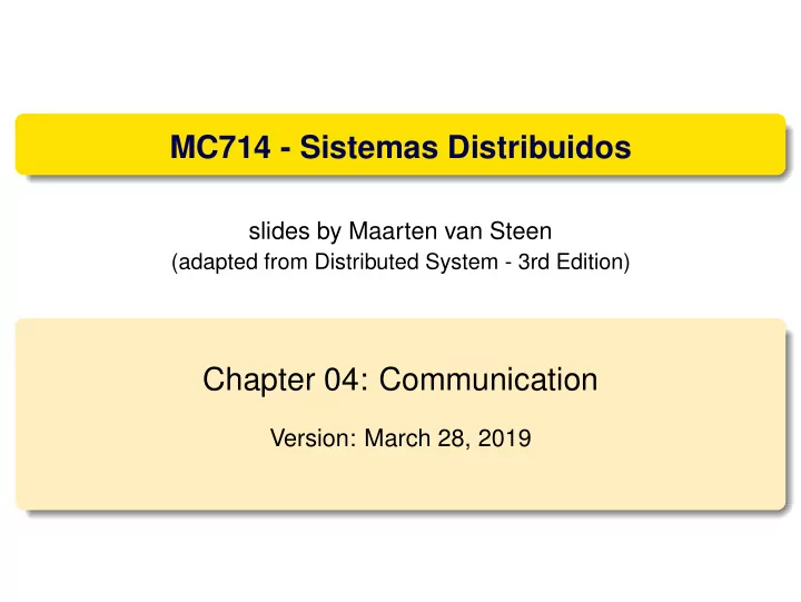 mc714 sistemas distribuidos
