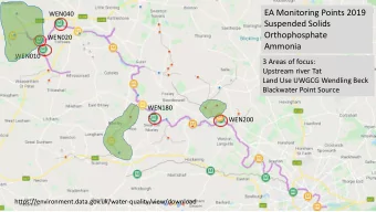 EA Monitoring Points 2019  WEN040  Suspended Solids  Orthophosphate  WEN020  Ammonia  WEN010  3