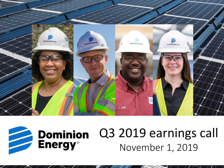 q3 2019 earnings call