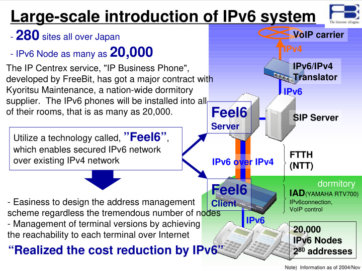 large scale introduction of ipv6 system