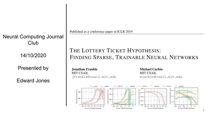 neural computing journal club 14 10 2020 presented by