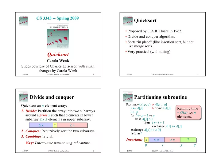quicksort