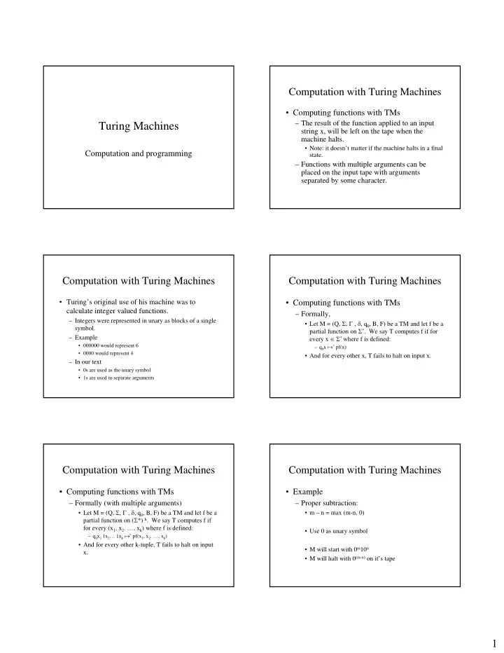 turing machines