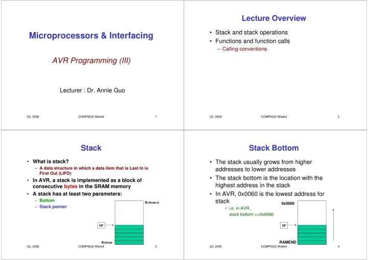 microprocessors interfacing