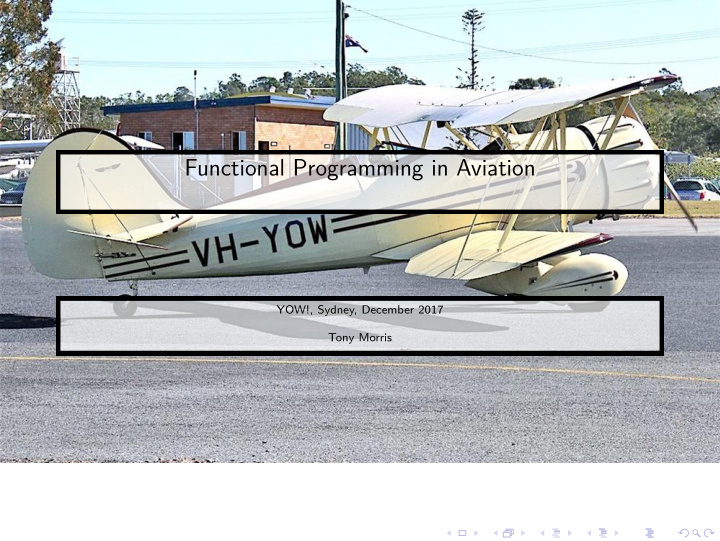 functional programming in aviation