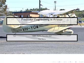 Functional Programming in Aviation  YOW!, Sydney, December 2017  Tony Morris  QFPL  http://qfpl.io/