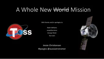 A Whole New World Mission  With thanks and/or apologies to  Robin Williams  acapellascience  George