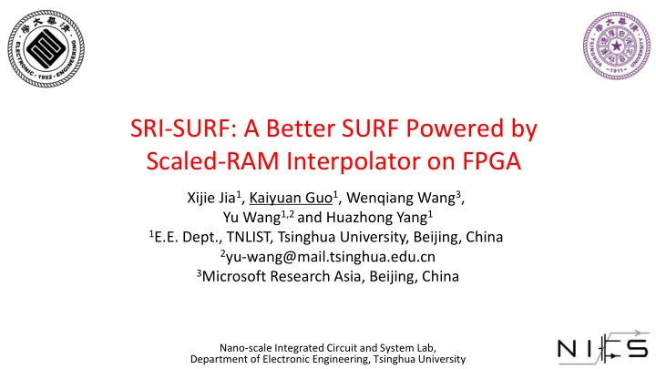 scaled ram interpolator on fpga