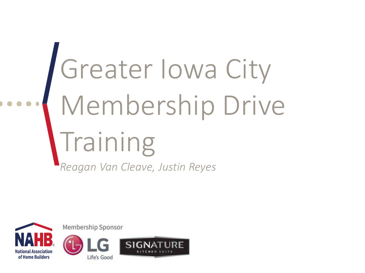 greater iowa city membership drive training