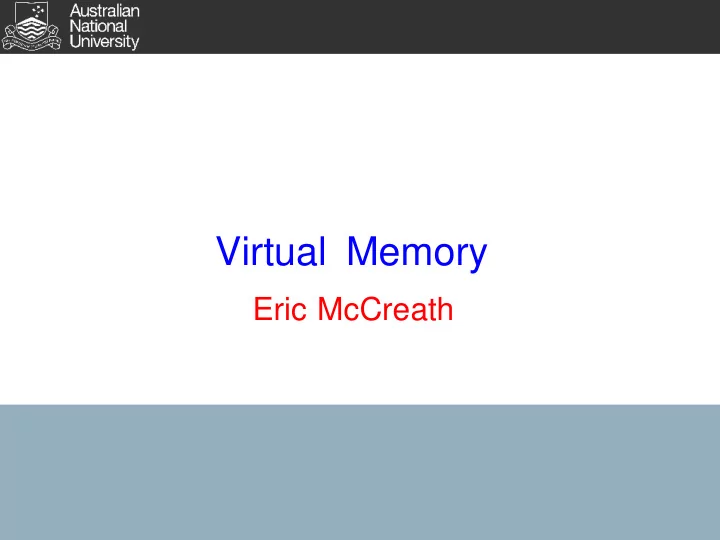 virtual memory