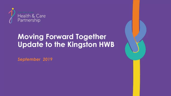 moving forward together