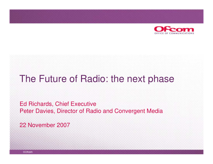 the future of radio the next phase