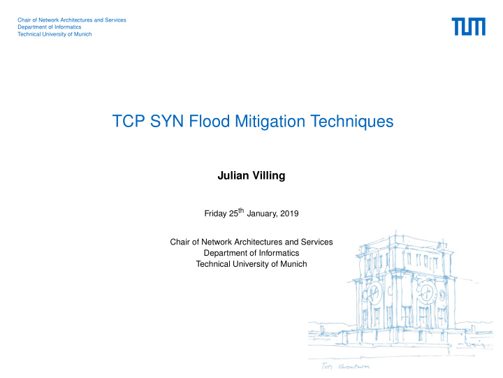 tcp syn flood mitigation techniques