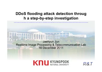 DDoS flooding attack detection throug  h a step-by-step investigation