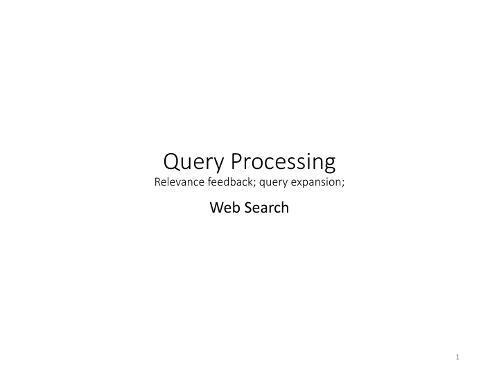 query processing