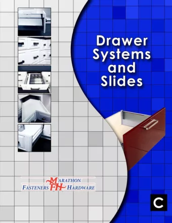 C-2  DRAWER SYSTEMS AND SLIDES  Standard Drawer    Finishes: Grey, White and Stainless Steel
