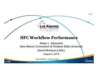 What  is  an  HPC  Work)low  ?    Applica'on  View    Run$me