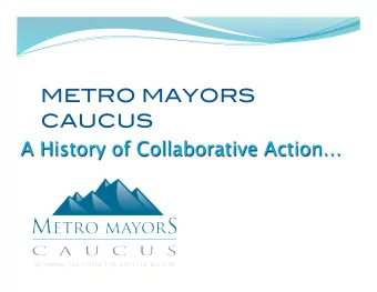 CAUCUS    A History of Collaborative Action  Who  We  Are..