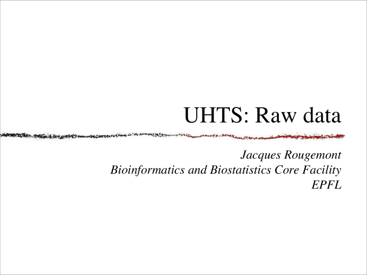 uhts raw data