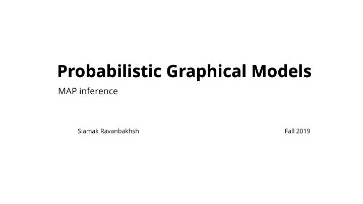 probabilistic graphical models probabilistic graphical