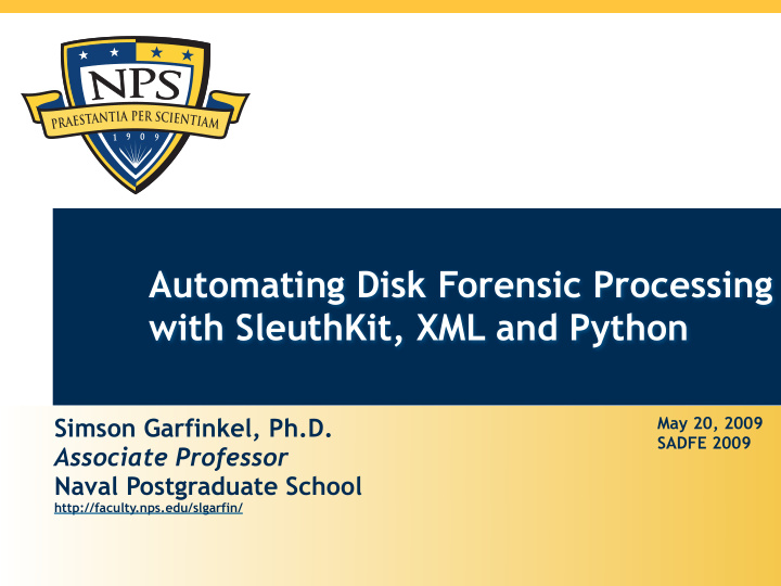 automating disk forensic processing with sleuthkit xml