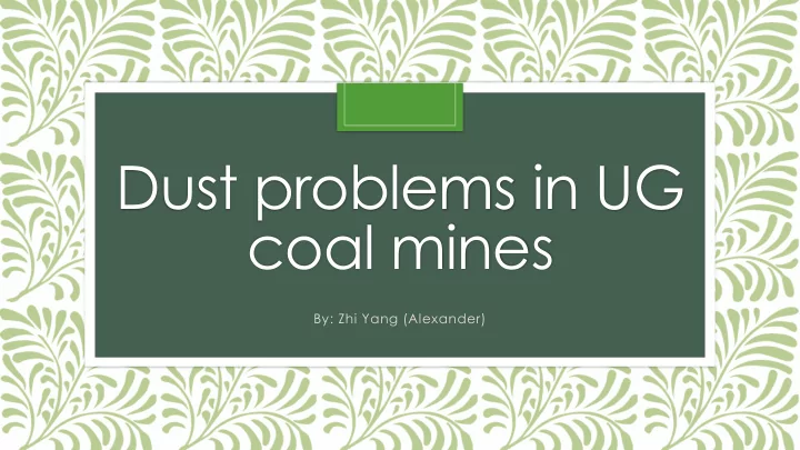 coal mines