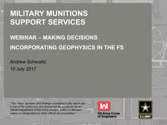 MILITARY MUNITIONS SUPPORT SERVICES  237  217  200  80  252 WEBINAR  MAKING DECISIONS  237  217