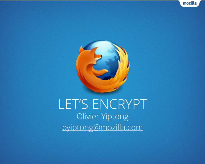 let s encrypt