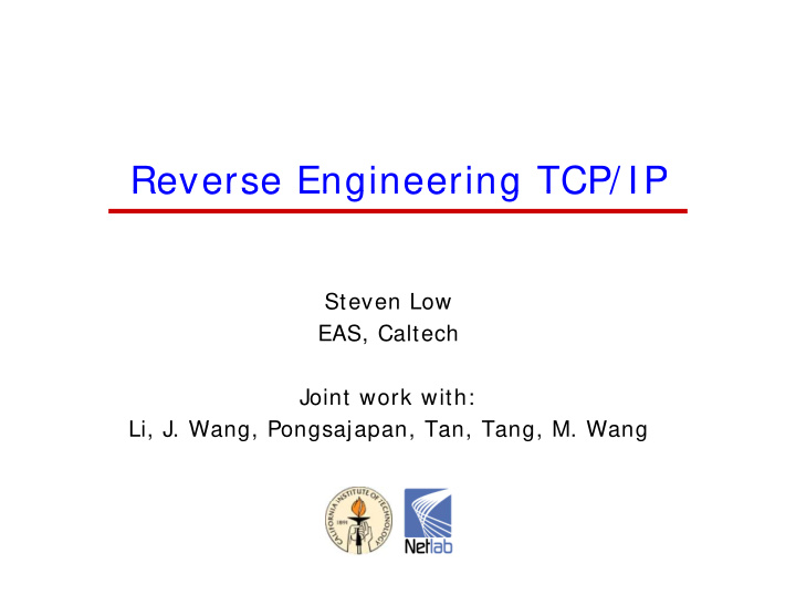 reverse engineering tcp ip reverse engineering tcp ip